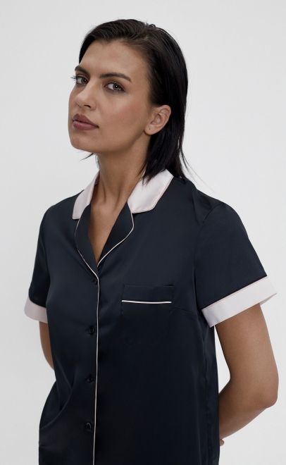 Пижама с шортами чёрный (60584) фото