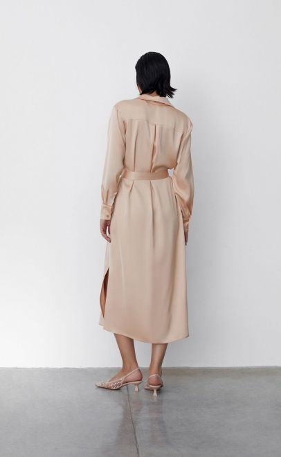 Платье женское песочный (61828-1) фото