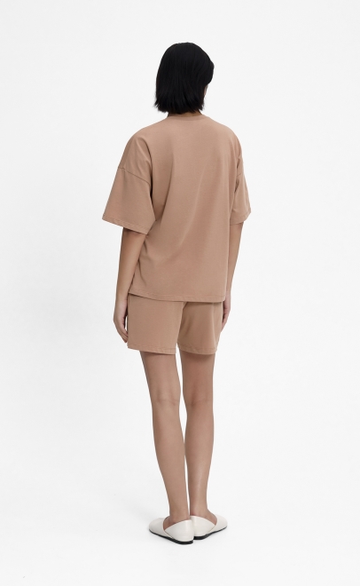 Пижама с шортами женская кремовый (55512-9) фото