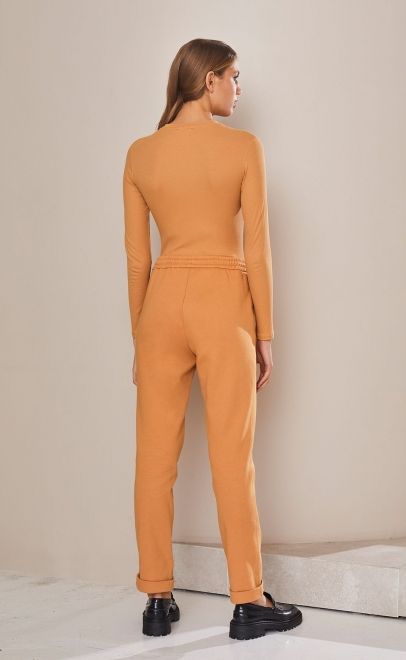 Лонгслив женский бледно-золотой (61765-1) фото