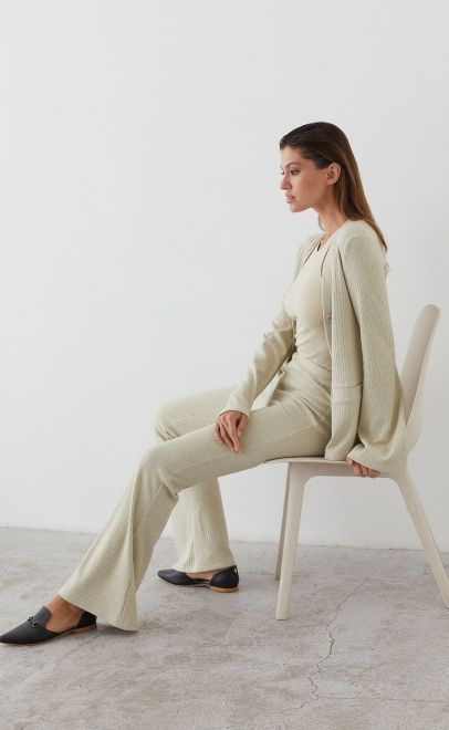 Костюм женский холодный бежевый (52086-5) фото