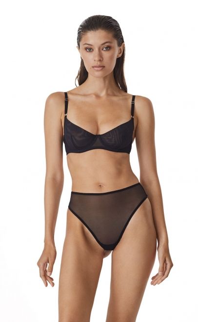 Бюстгальтер с мягкой чашкой чёрный (LC-01) фото