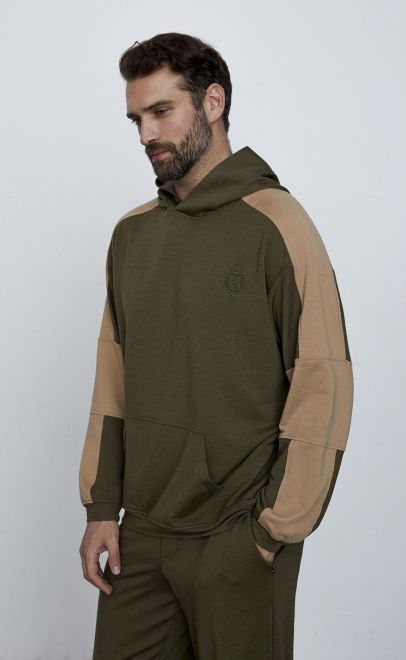 Брюки мужские  оливково-зелёный (30585-1) фото