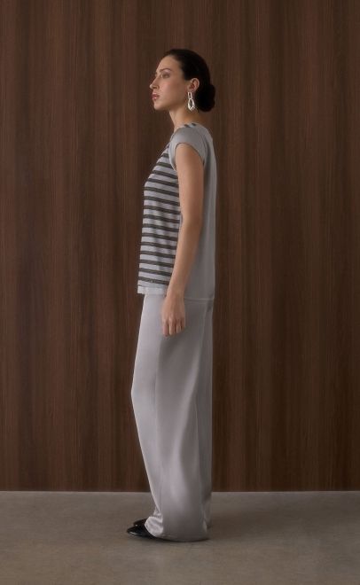 Топ женский светло-серый (56496-2) фото