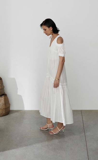 Платье женское белый (55479-1) фото