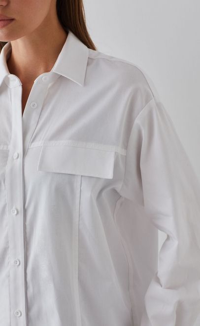 Рубашка женская белый (55455-1) фото