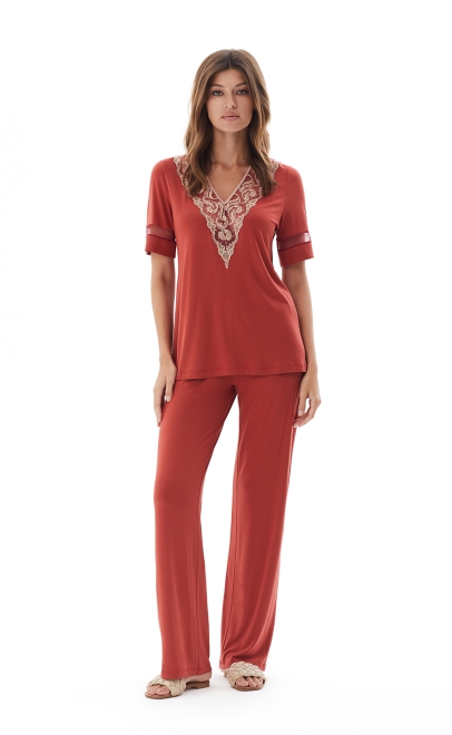 Пижама женская с брюками  (52066) фото