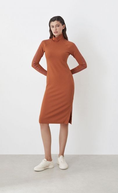 Платье женское терракотовый (30496-1) фото