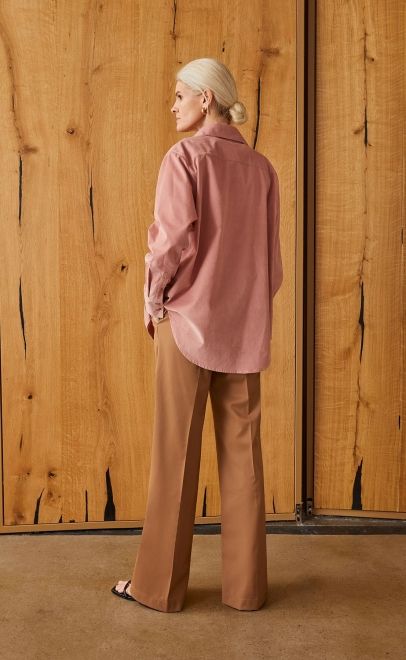 Брюки прямые женские бежевый (13006) фото