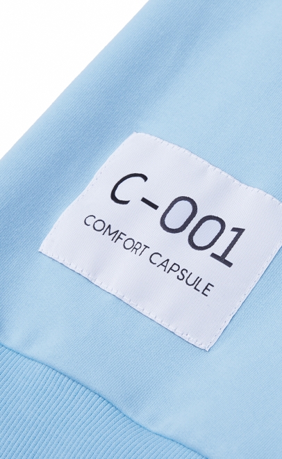 Толстовка для девочки голубой (30436-2) фото