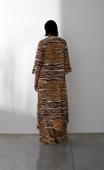 Платье женское оранжево-бордовый (61950-1) фото