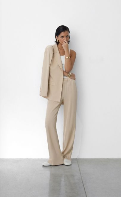 Жакет женский бежевый (61870-2) фото