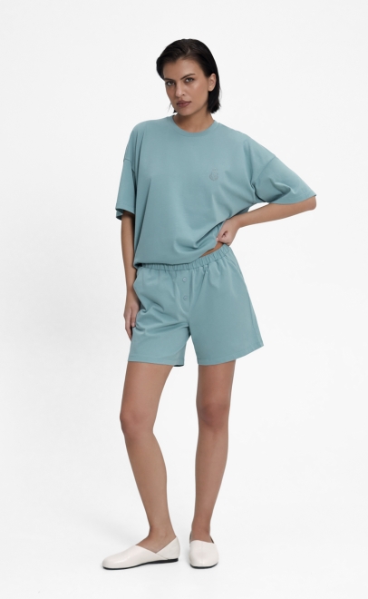 Пижама с шортами женская св.зеленый (55512-8) фото