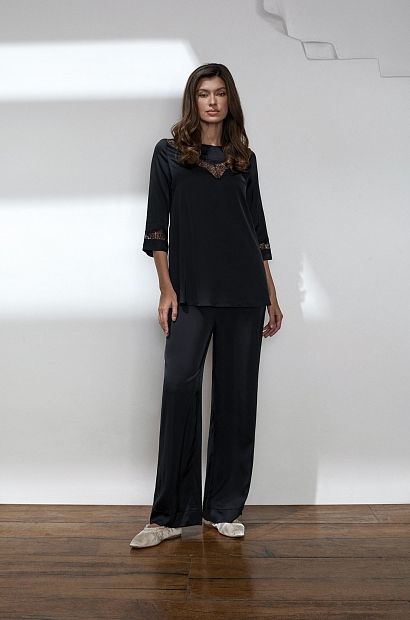 Пижама с брюками из вискозы