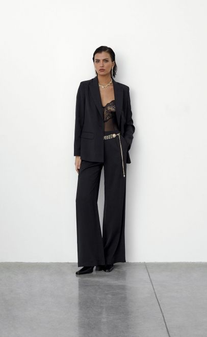 Жакет женский чёрный (61870-3) фото