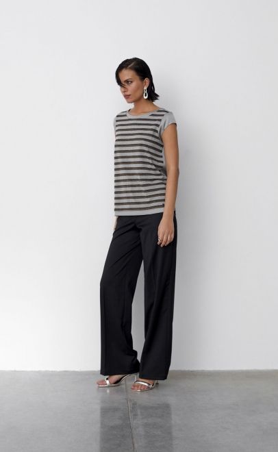 Топ женский светло-серый (56496-2) фото