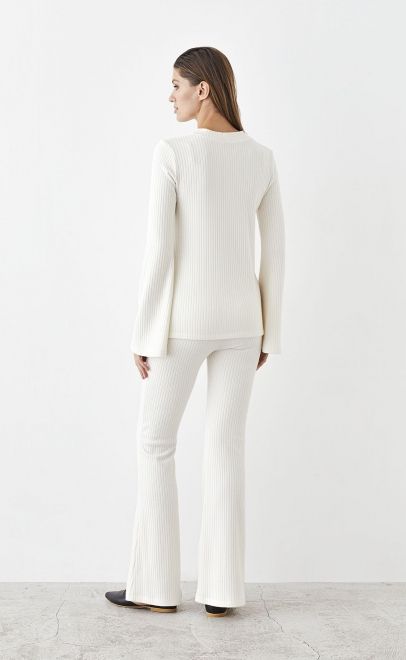 Костюм женский молочный (52086-2) фото