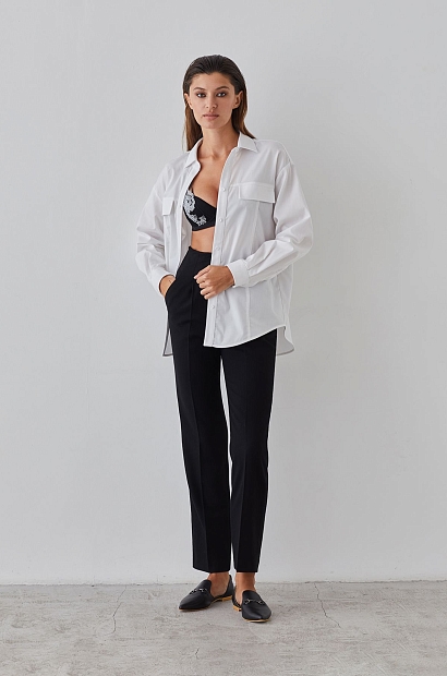 laete Брюки прямые без пояса женские