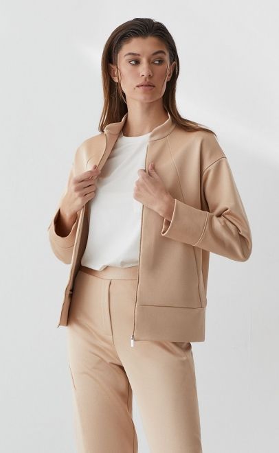 Толстовка летняя женская бежевый металлик (30555-1) фото