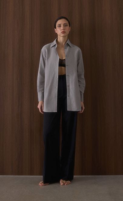 Рубашка женская серый (61769) фото