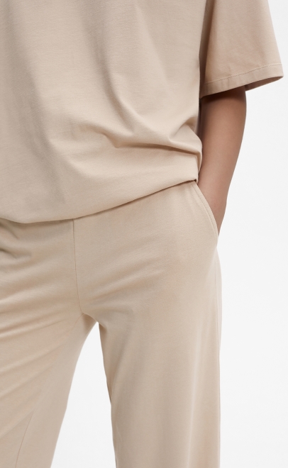 Пижама с брюками женская бежевый (55515-7) фото