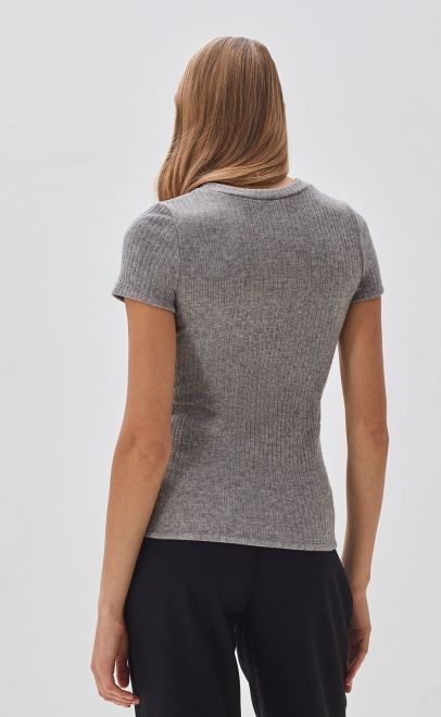 Футболка женская серый (51989-4) фото