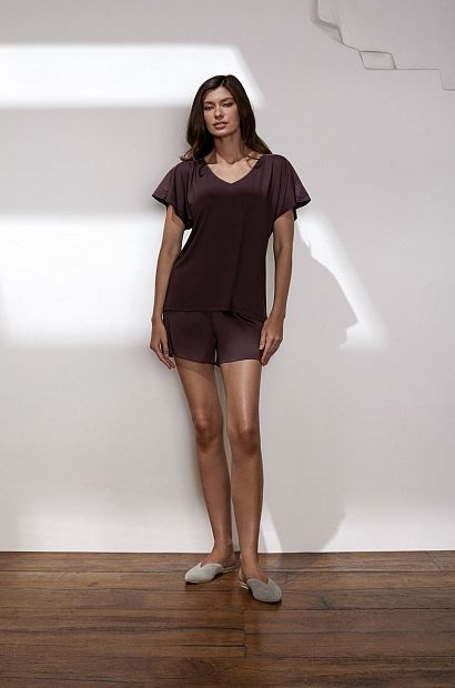 Пижама с шортами женская