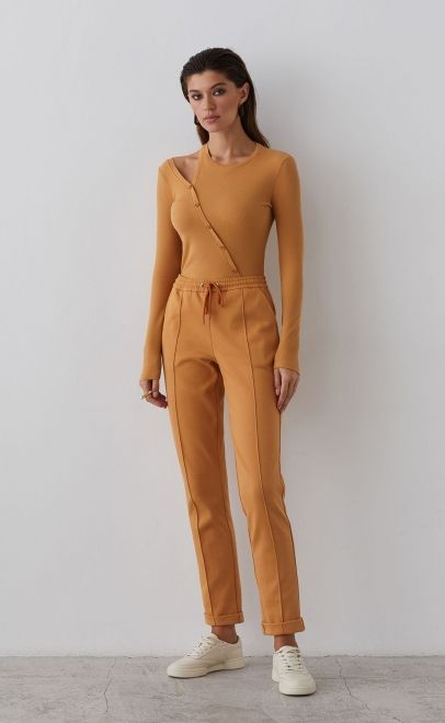 Брюки женские бледно-золотой (61761-1) фото