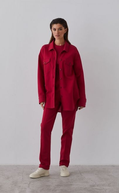 Рубашка женская пурпурно-красный (61763-3) фото