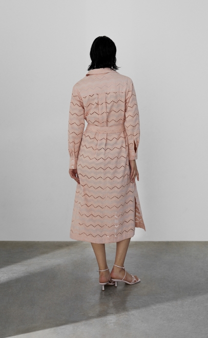 Платье женское пудренный (55483-2) фото