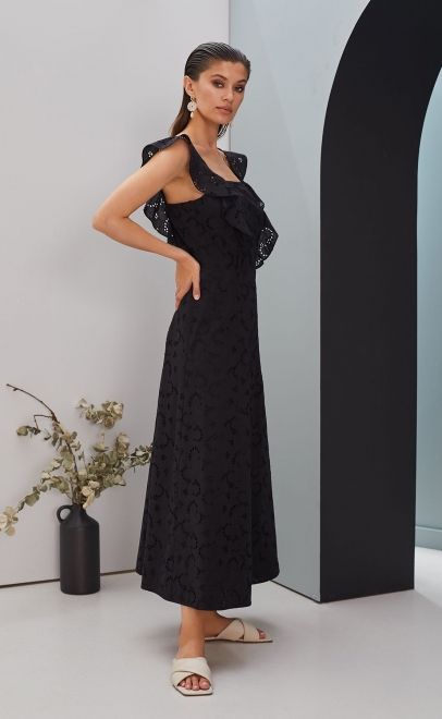 Платье летнее женское чёрный (55421-1) фото