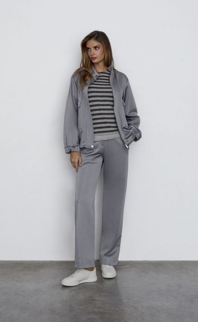 Брюки летние женские серый металлик (30557-2) фото