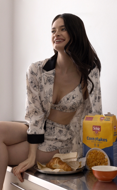 Пижамный комплект с шортами молочный (60612) фото