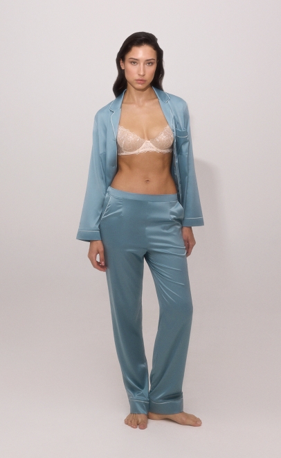Пижама с брюками женская нежно-зелёный (60579-6) фото
