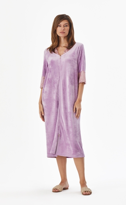 Халат с кружевом  (20178-6) фото