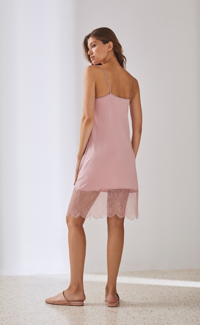 Сорочка женская с кружевом  (51959-3) фото