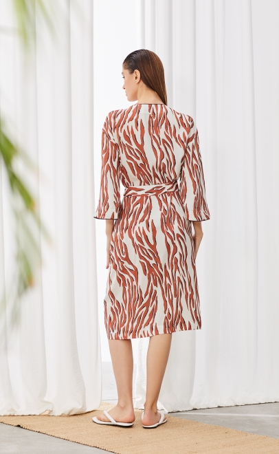 Халат летний женский геометрия (61740-2) фото