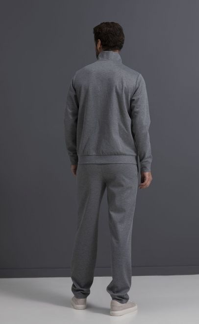 Толстовка домашняя мужская серый меланж (30469-2) фото