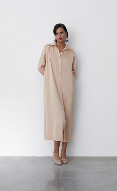 Платье женское песочный (61828-1) фото