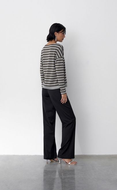 Лонгслив женский светло-серый (56498-2) фото