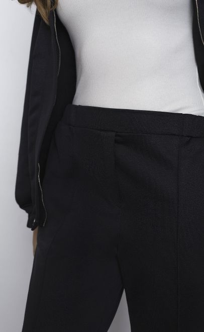 Брюки женские чёрный металлик (30578-4) фото