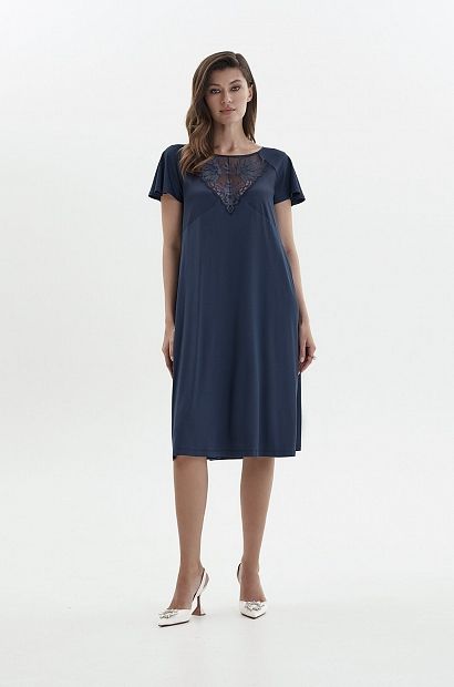 laete Сорочка женская из вискозы с кружевом