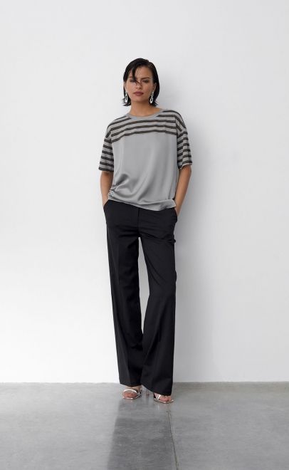 Топ женский светло-серый (56497-2) фото