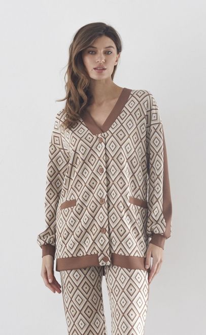 Кардиган женский коричневый (30498-1) фото