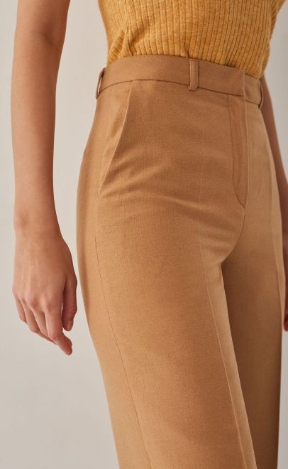 Брюки прямые женские бежевый (13005-1) фото