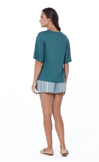 Пижама с шортами женская  (56510-1) фото