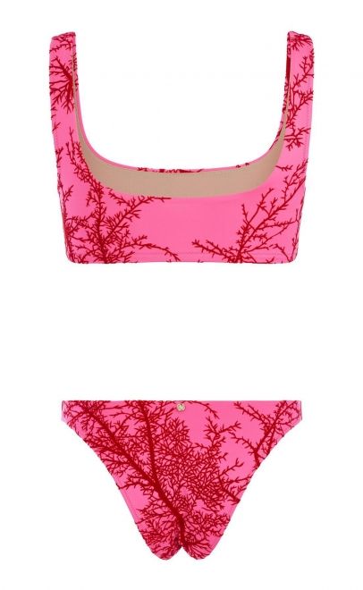 Раздельный купальник-лиф-майка с съемным вкладышем розовый (212156L+212141N) фото