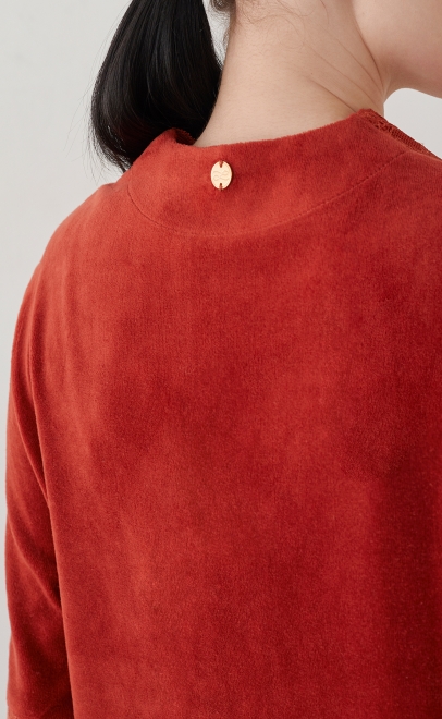 Халат домашний терракотовый (20472-3) фото