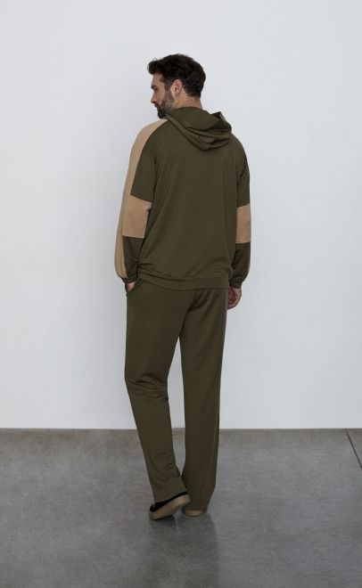 Брюки мужские  оливково-зелёный (30585-1) фото