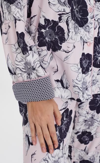 Пижама с брюками розовый (56484) фото